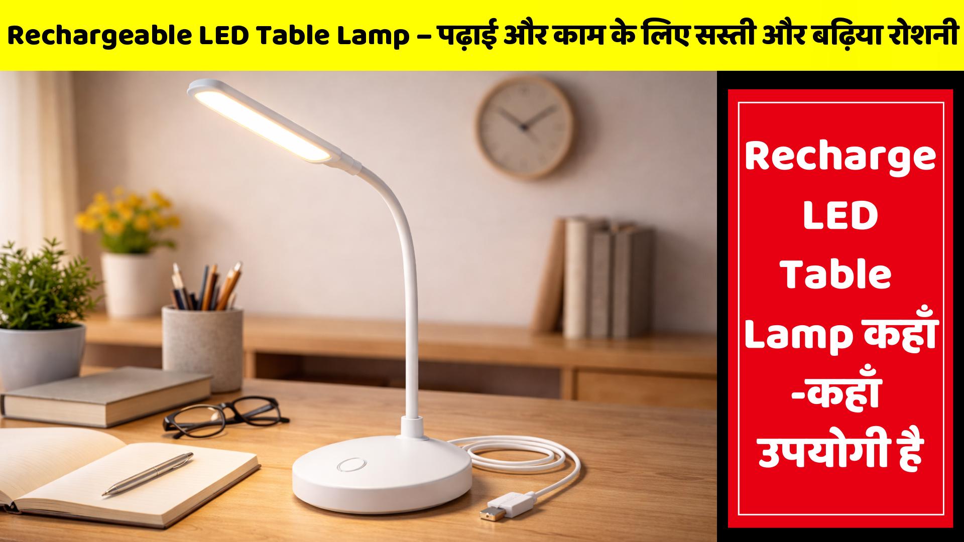Rechargeable LED Table Lamp